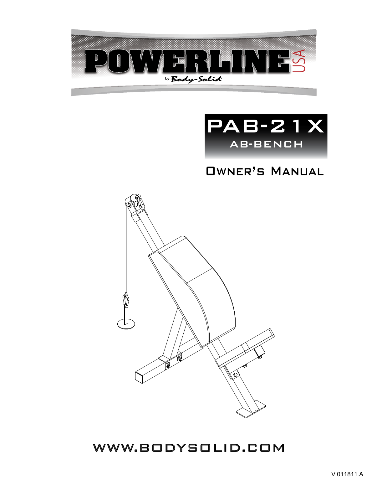 Body Solid PAB21X User Manual