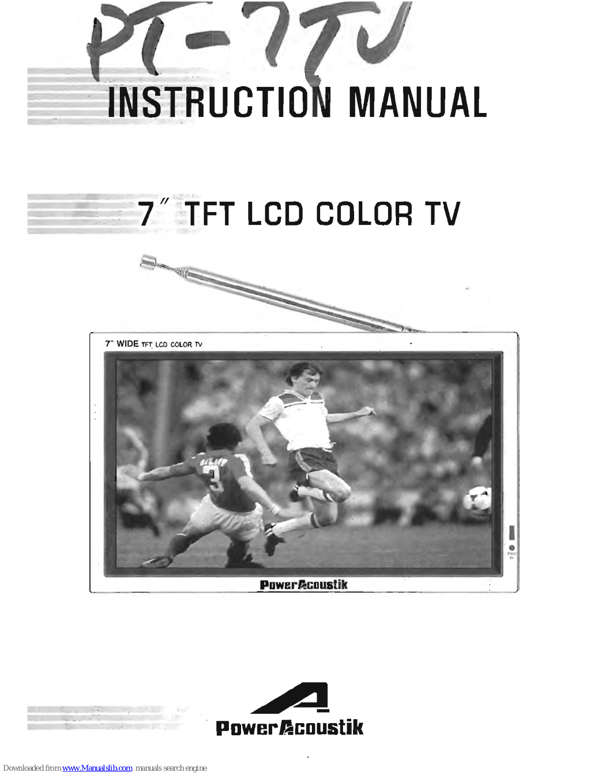 Power Acoustik PT-7TJ Instruction Manual