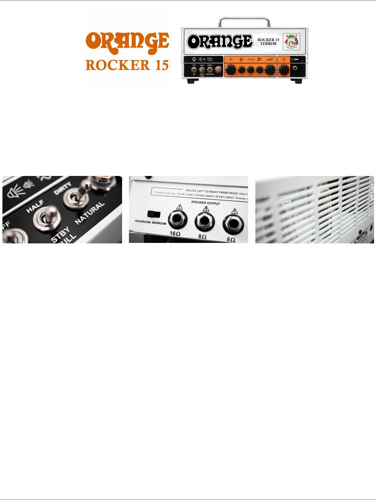 Orange ROCKER-15 Specifications