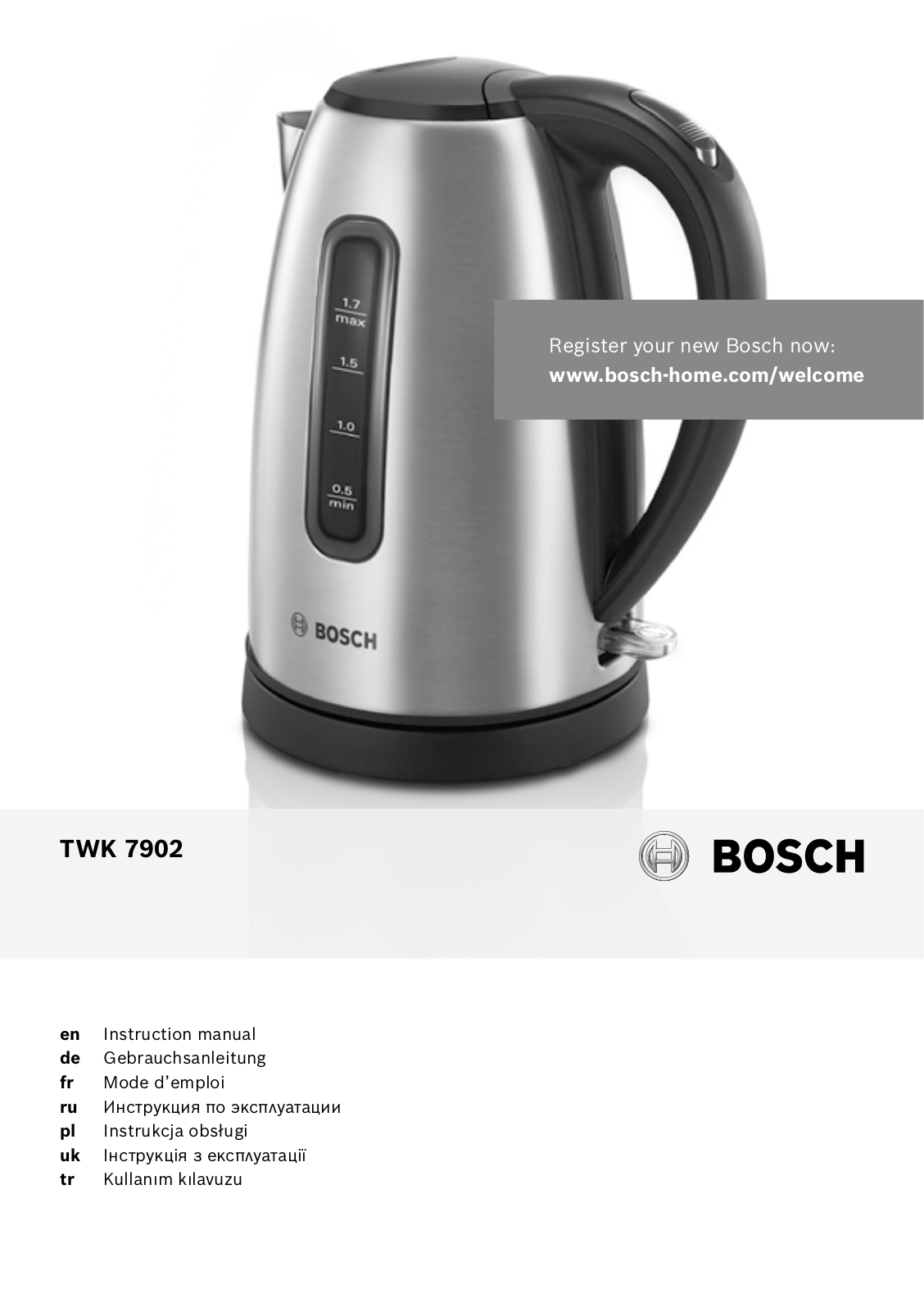 Bosch TWK 7902 User Manual