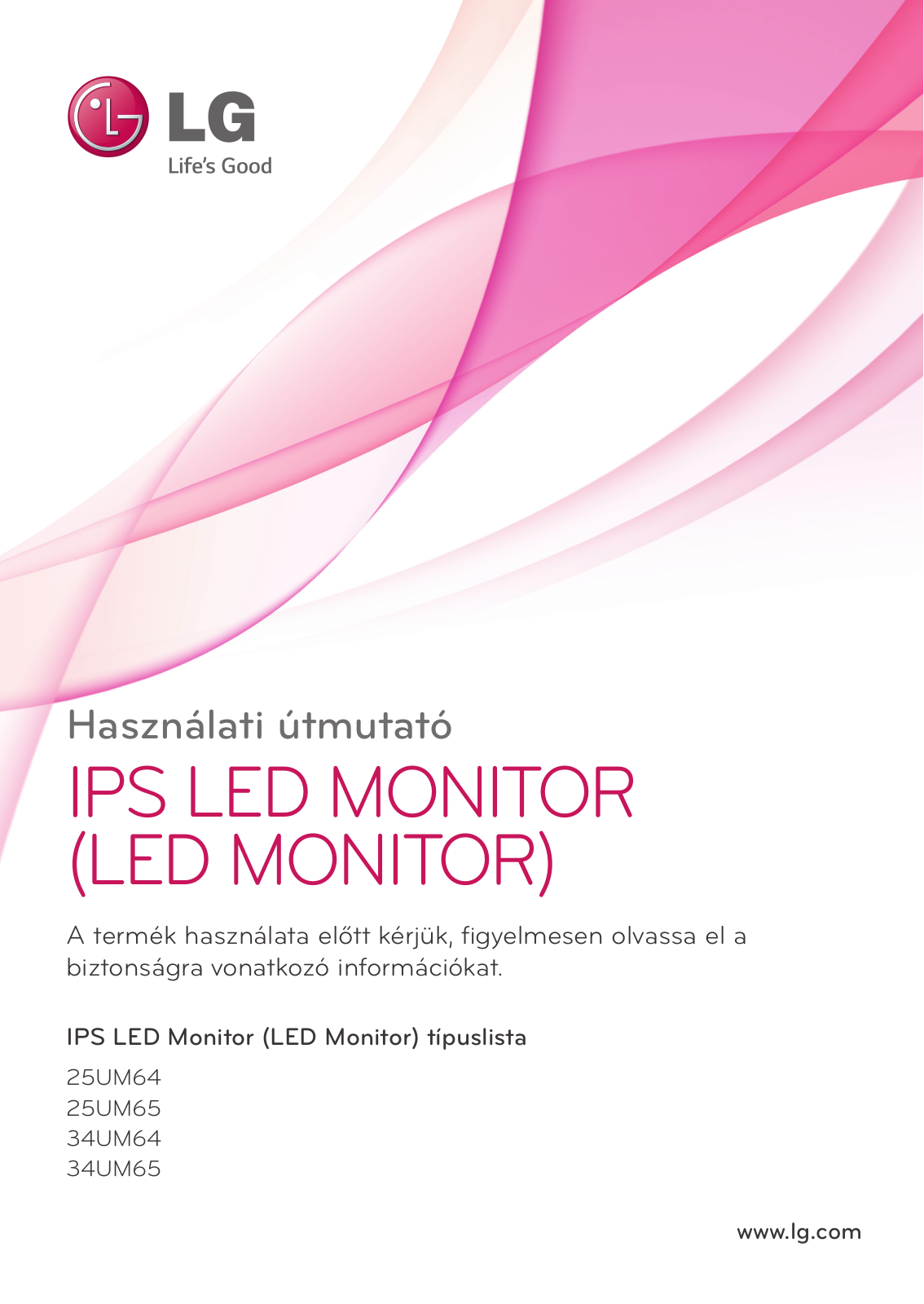 LG 25UM65-P, 34UM65-P User manual