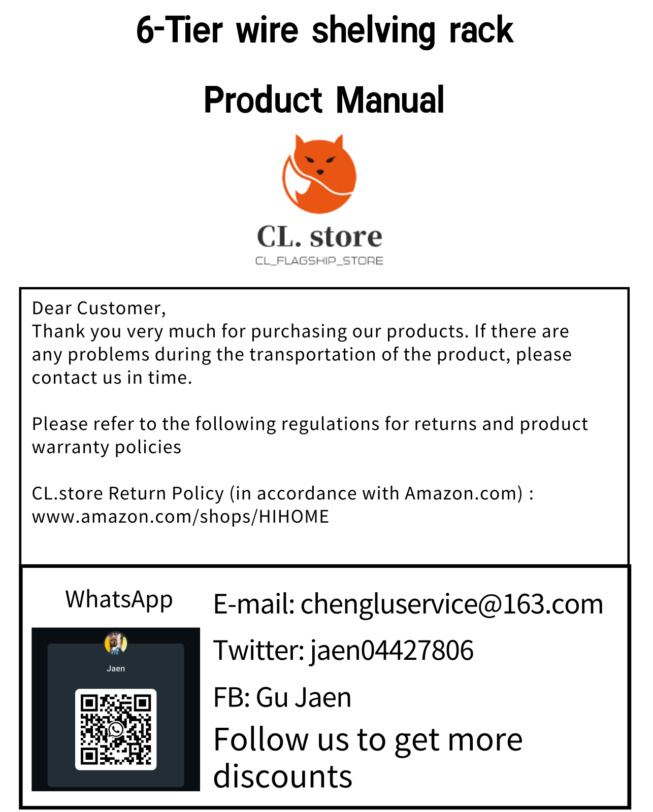 Sl.store WS 776 User Manual