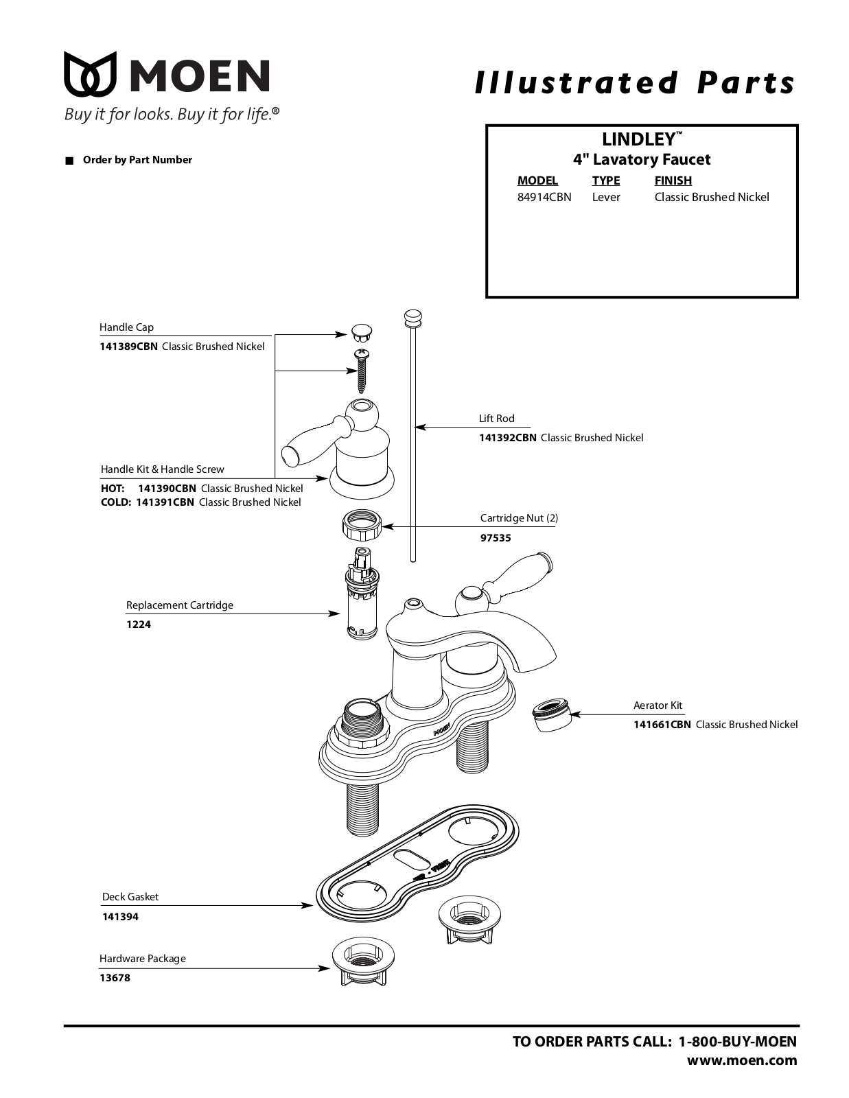 Moen 84914CBN User Manual