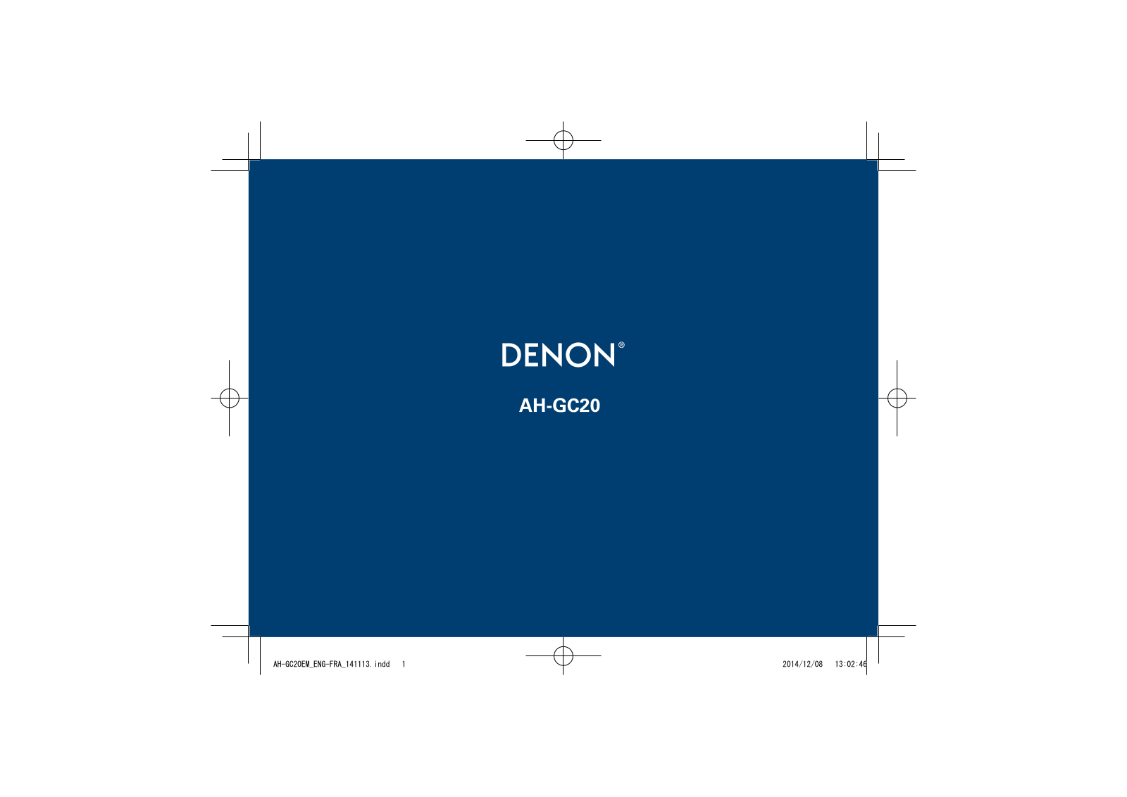 Denon AH-GC20 User Manual