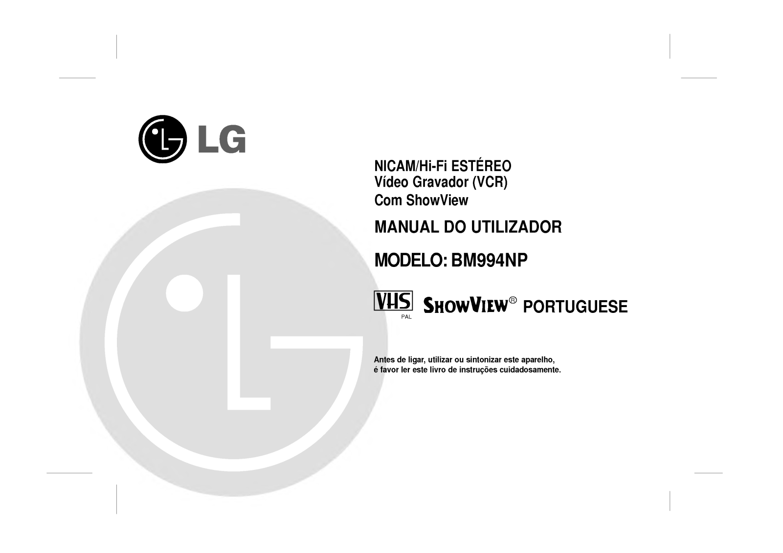 Lg BM994NPS User Manual