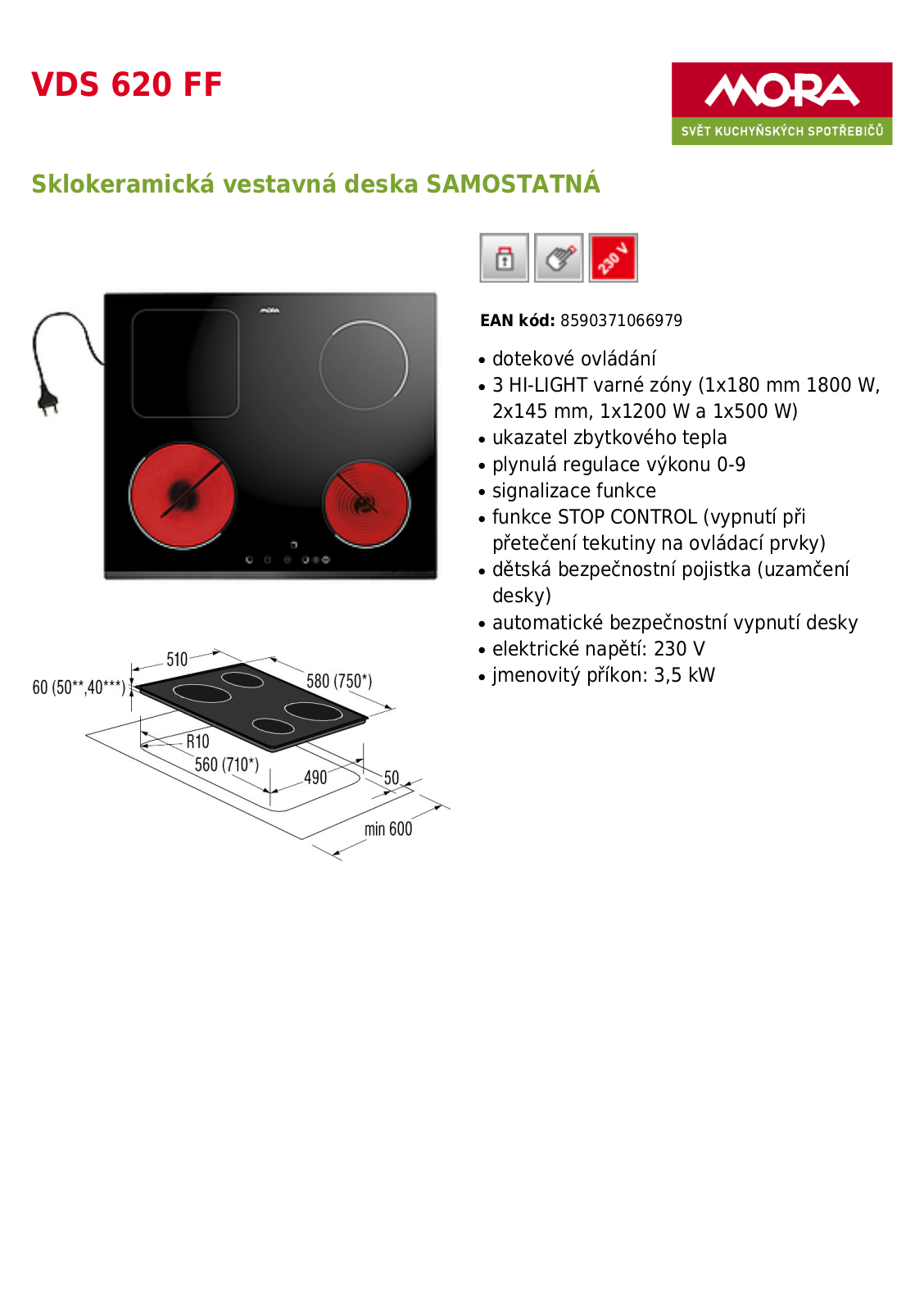 Mora VDS 620 FF User Manual