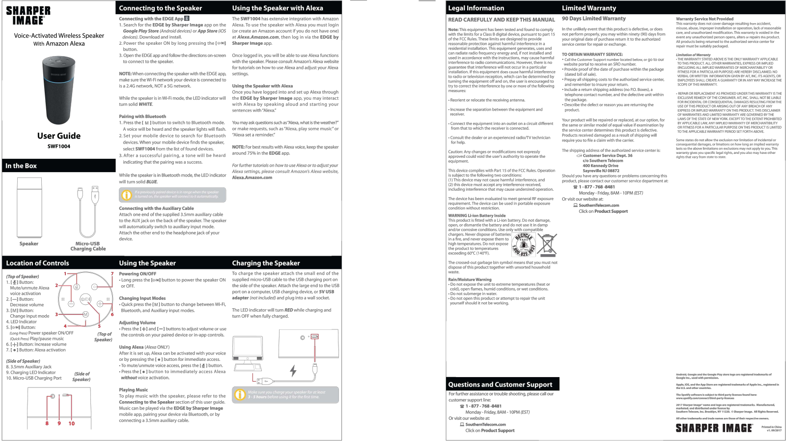 Sharper image SWF1004 User Manual