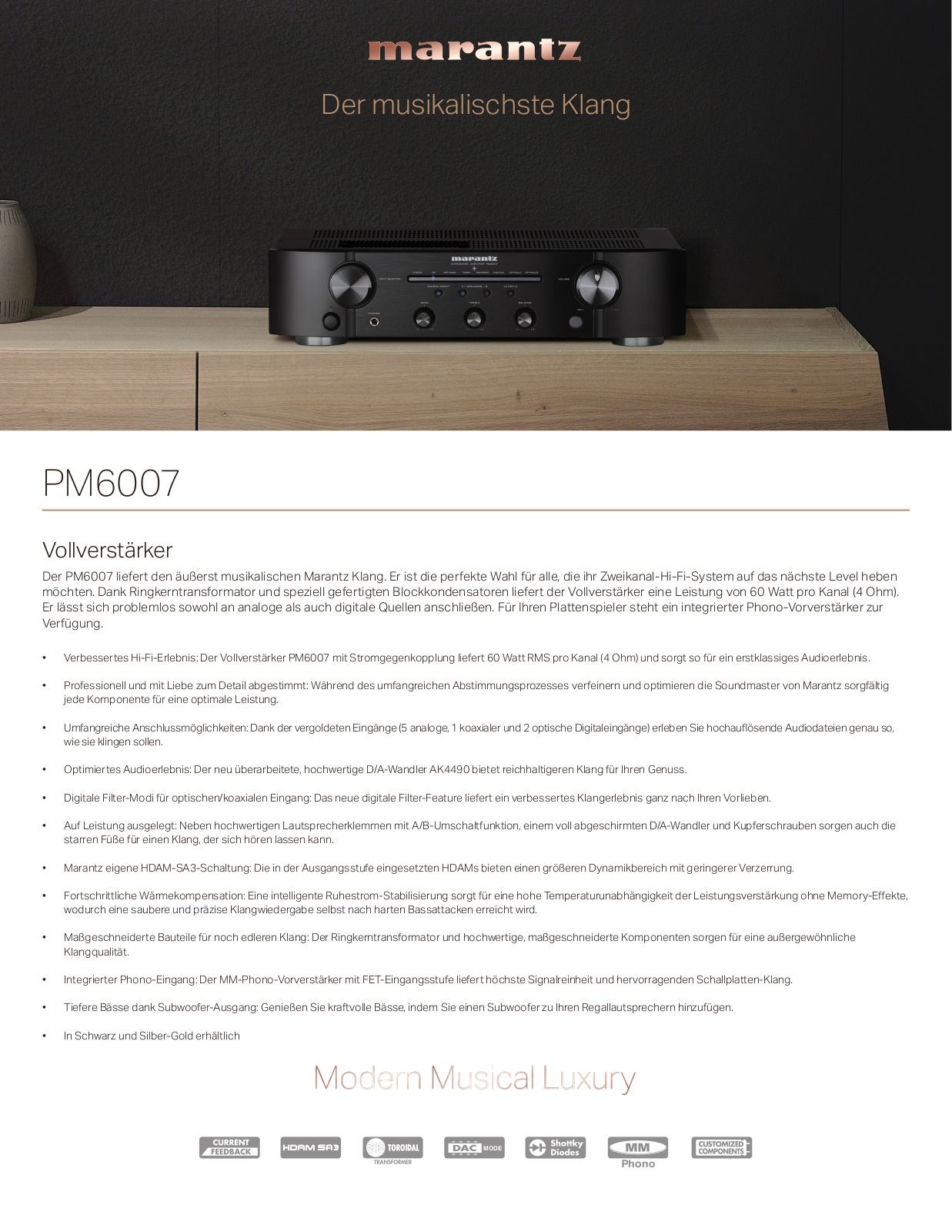 Marantz PM6007 User Manual