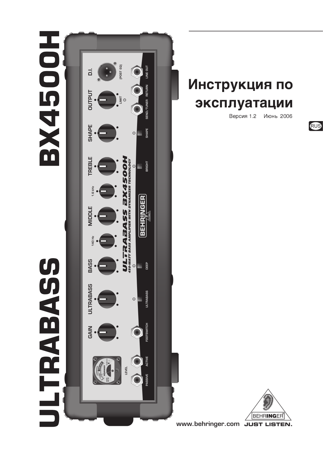 Behringer BX4500H User Manual