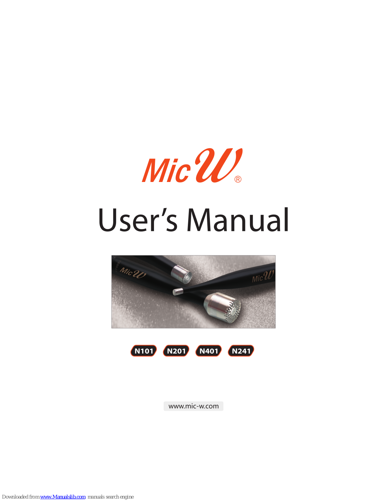 Mic W m101, n201, n401, n241 User Manual