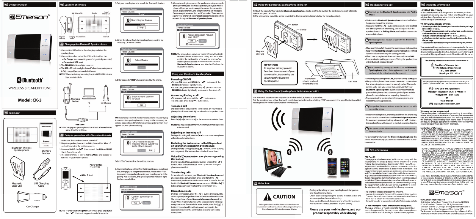 Emerson CK-3 User Manual