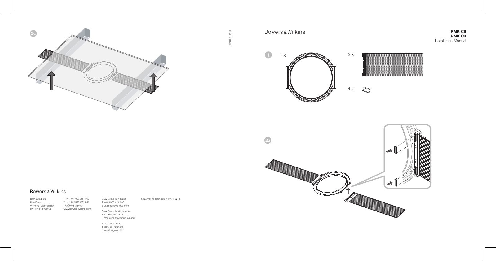 Bowers & Wilkins PMK C8 User Manual