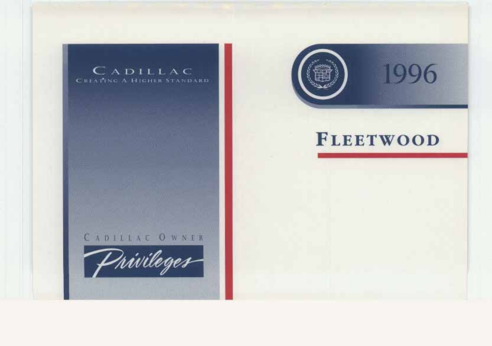 Cadillac Fleetwood 1996 Owner's Manual