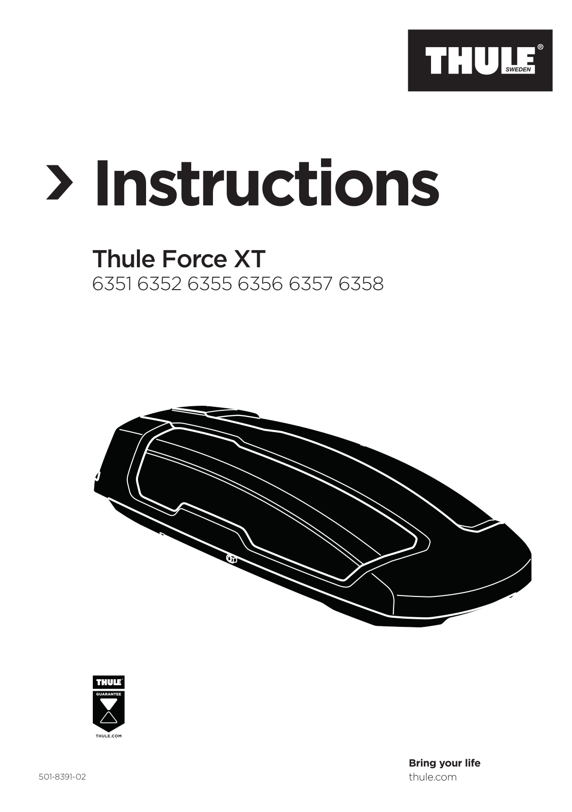 Thule Thule Force XT user manual