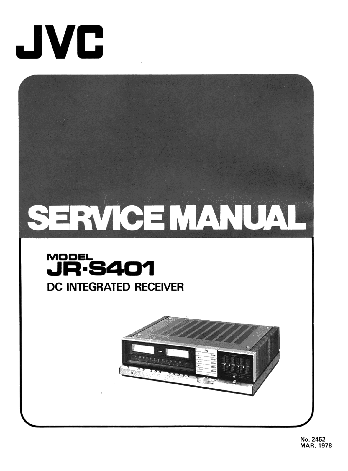 JVC JRS-401 Service manual