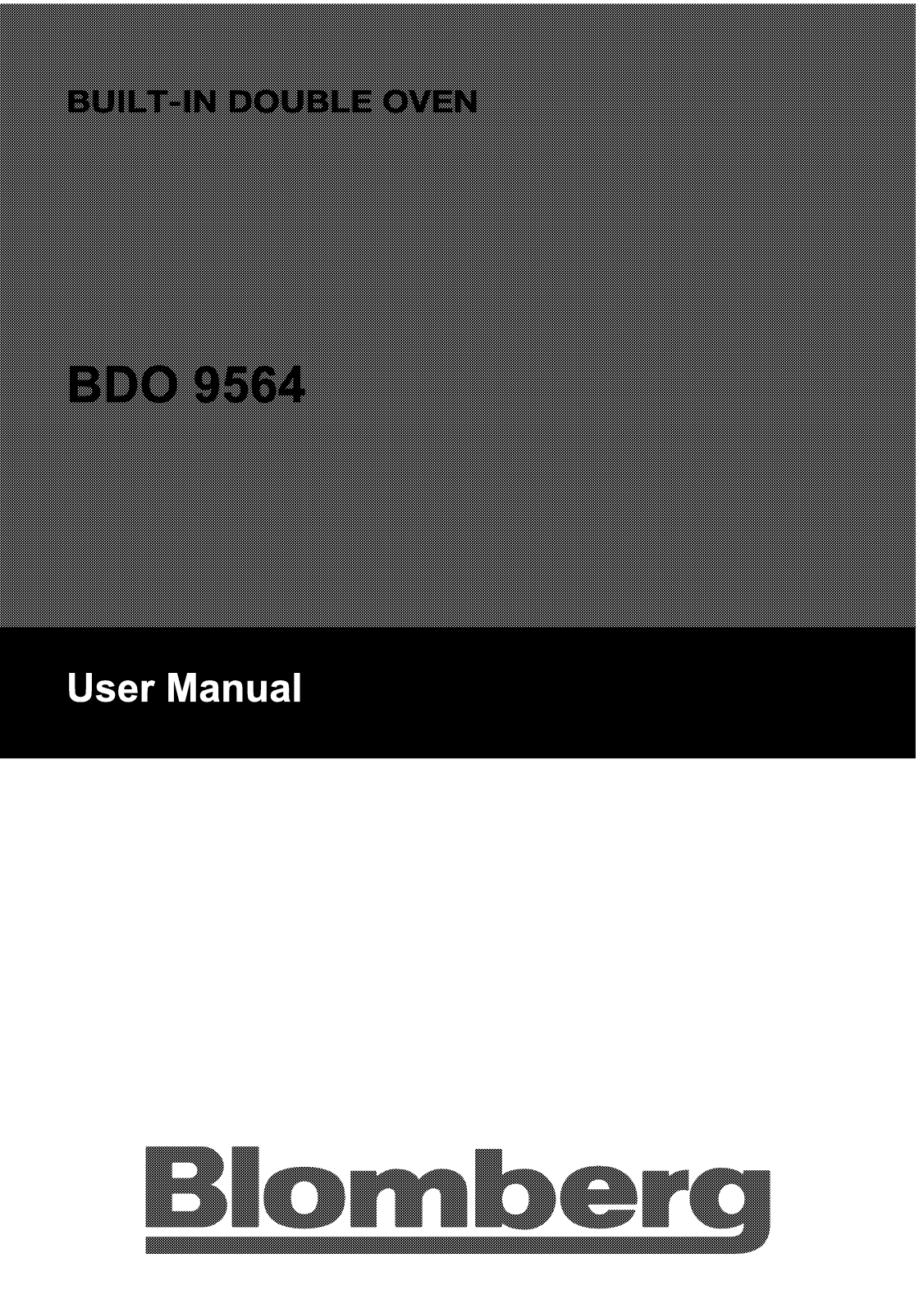 Blomberg BDO 9564 User Manual