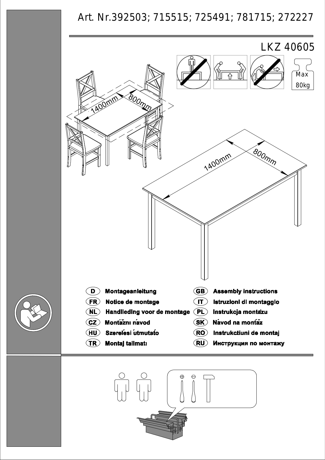 Home affaire Marta Assembly instructions