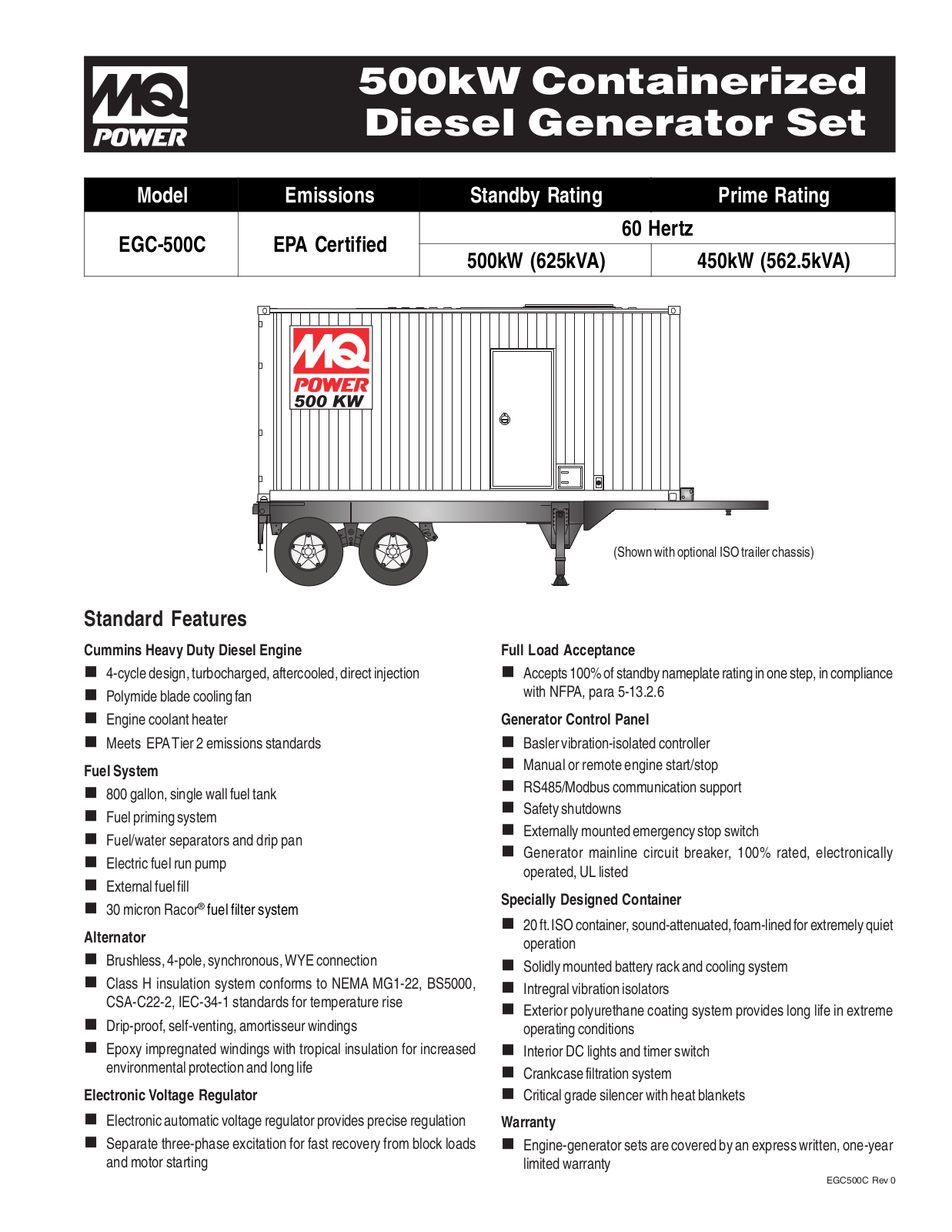 Multiquip EGC-500C User Manual