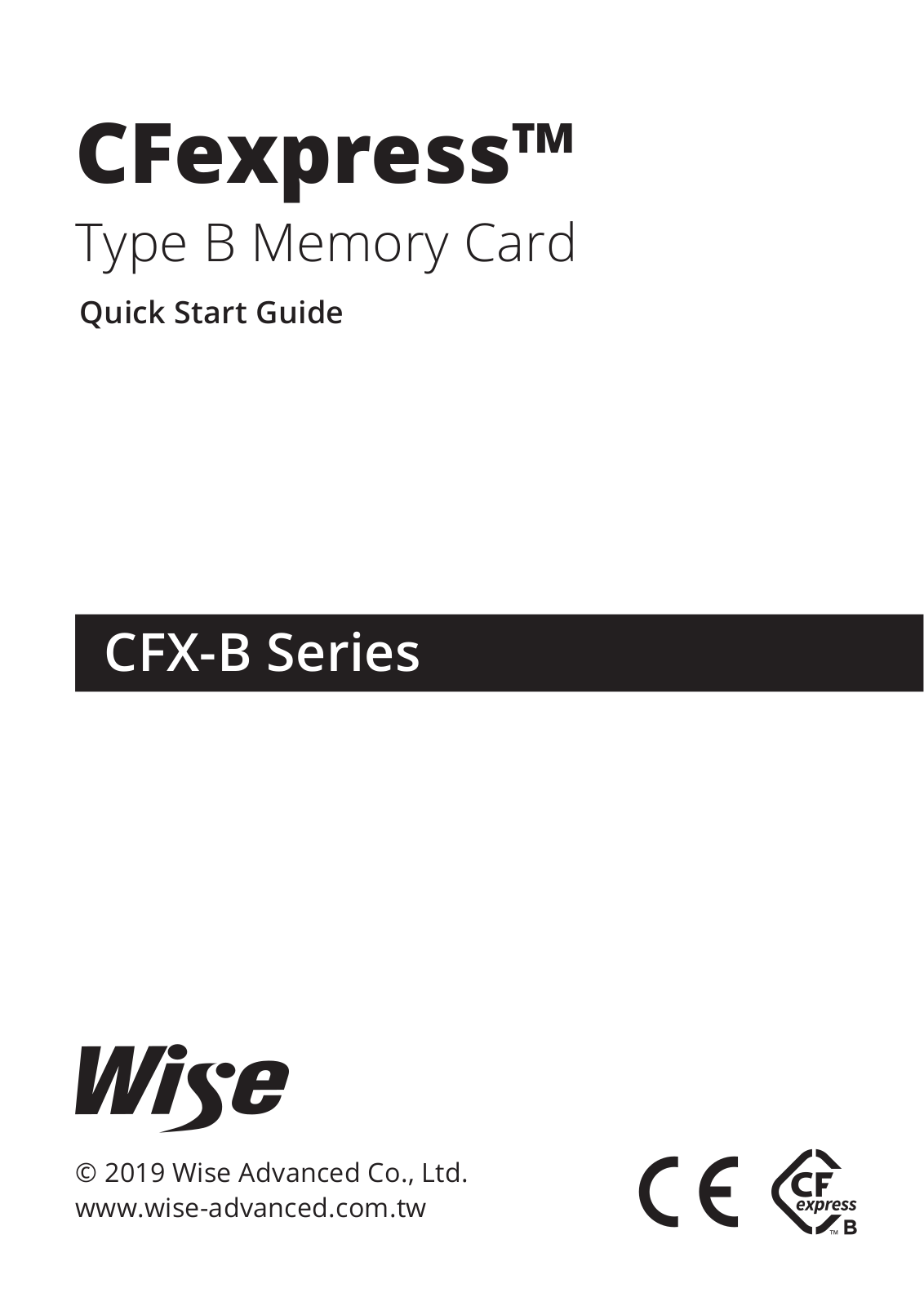 Wise Advanced CFX-B128, CFX-B256, CFX-B512 User Manual