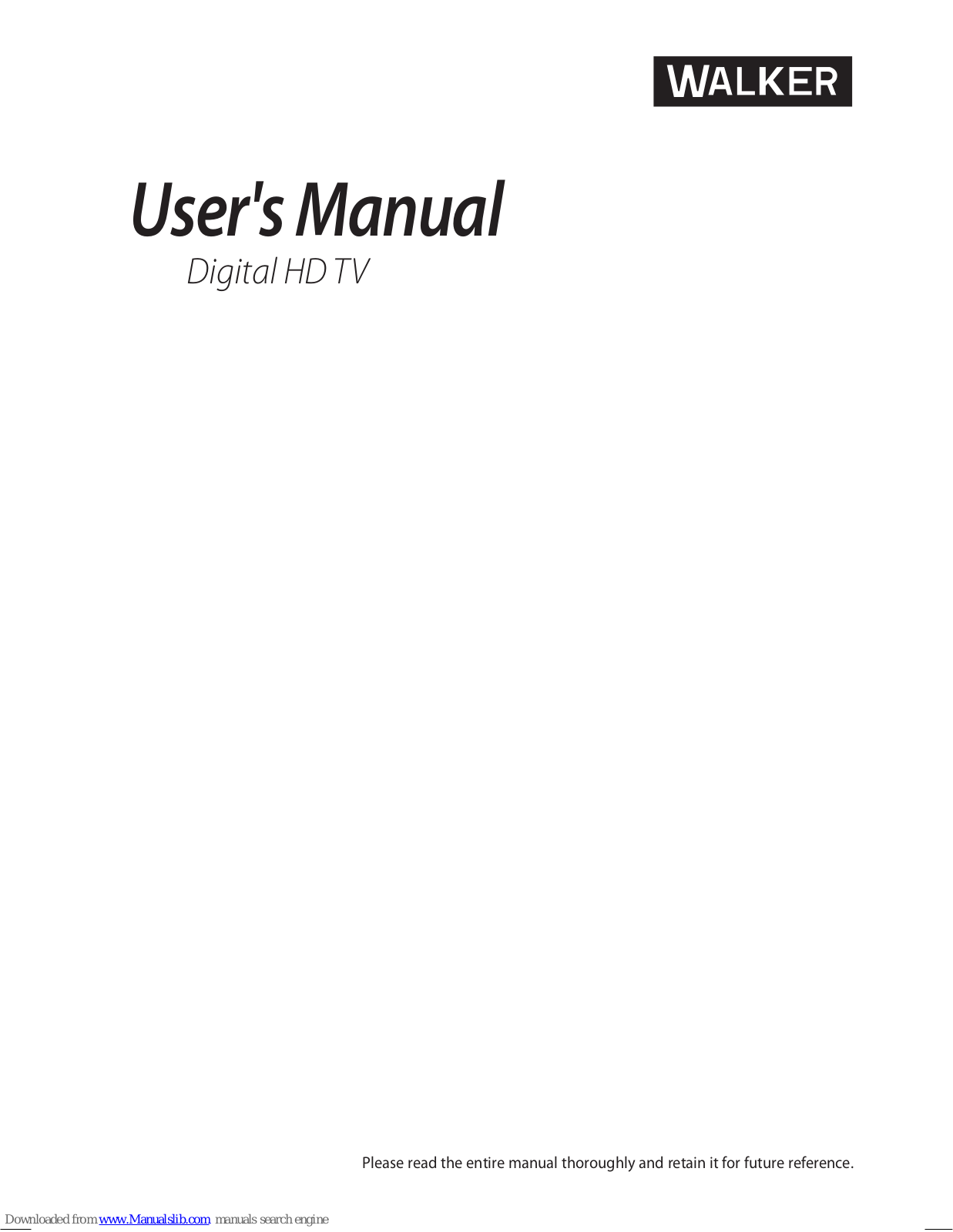 Walker WP32SAT, WP42SAT User Manual - ManualMachine.com