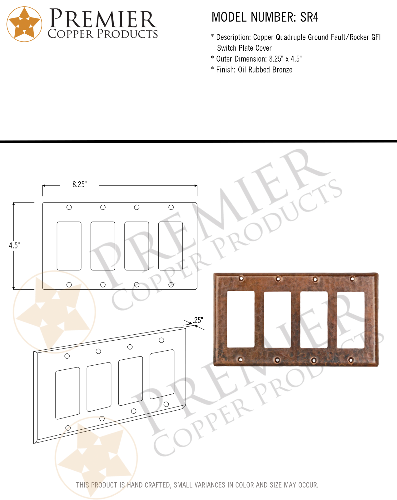 Premier Copper Products IER1165 Specifications - ManualMachine.com