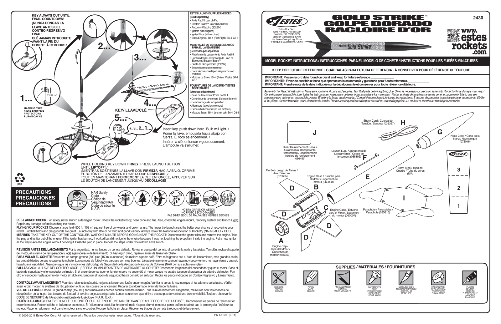 ESTES Gold Strike User Manual