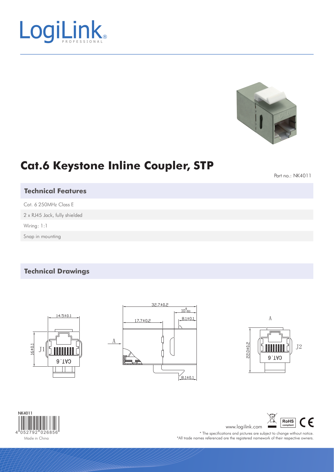 LogiLink NK4011 User Manual