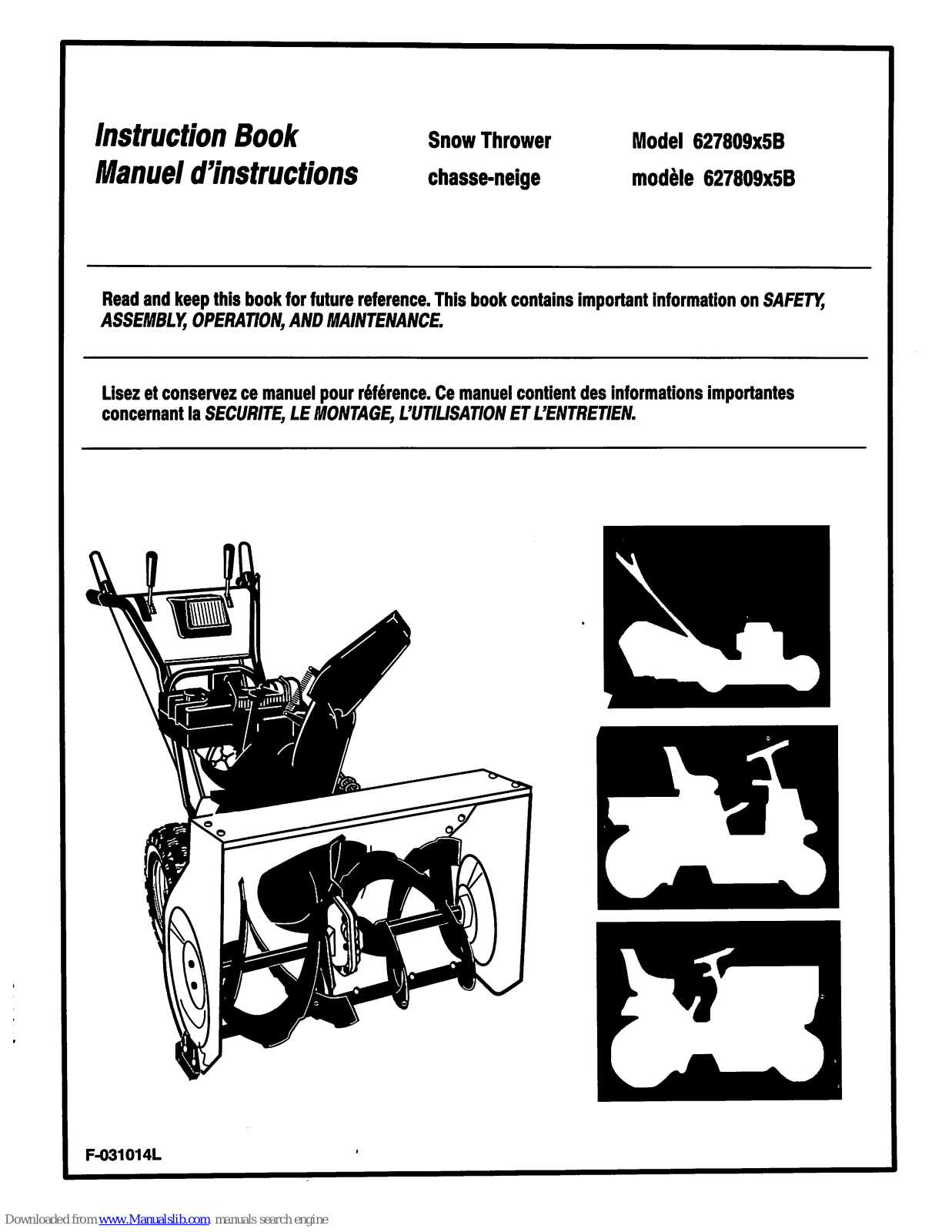 Murray 627809x5B Instruction Manual