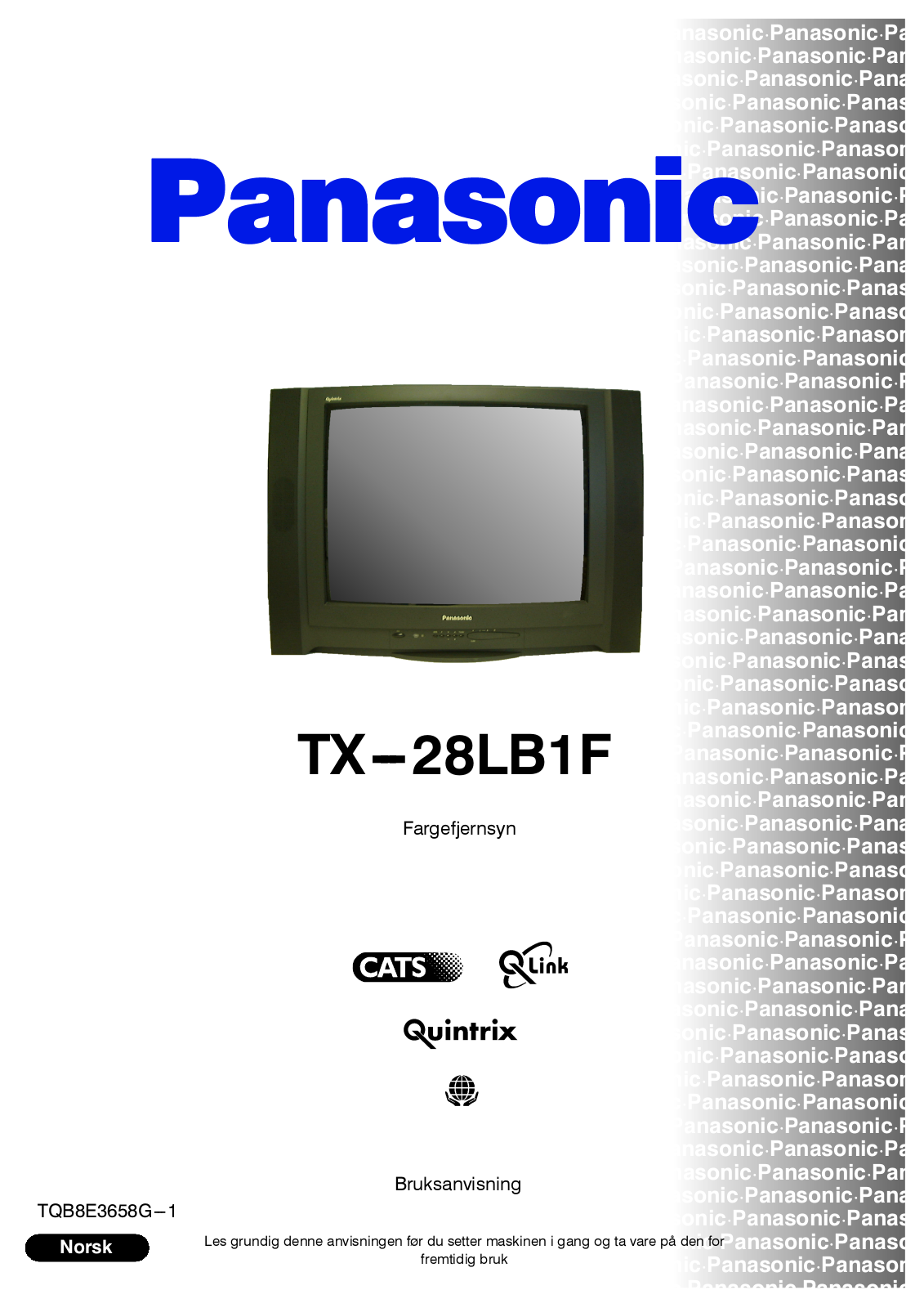 PANASONIC TX-28LB1F User Manual