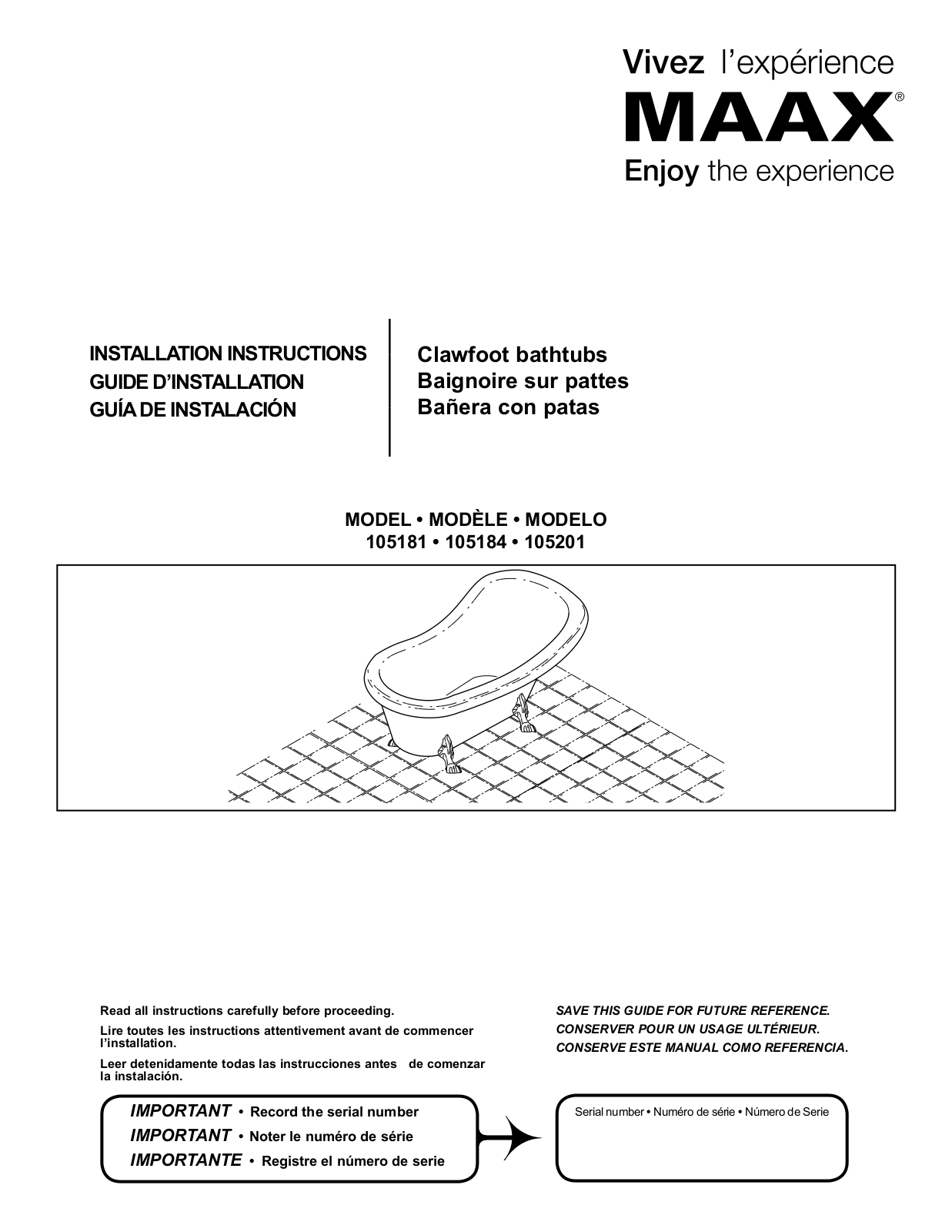 MAAX 6631 User Manual