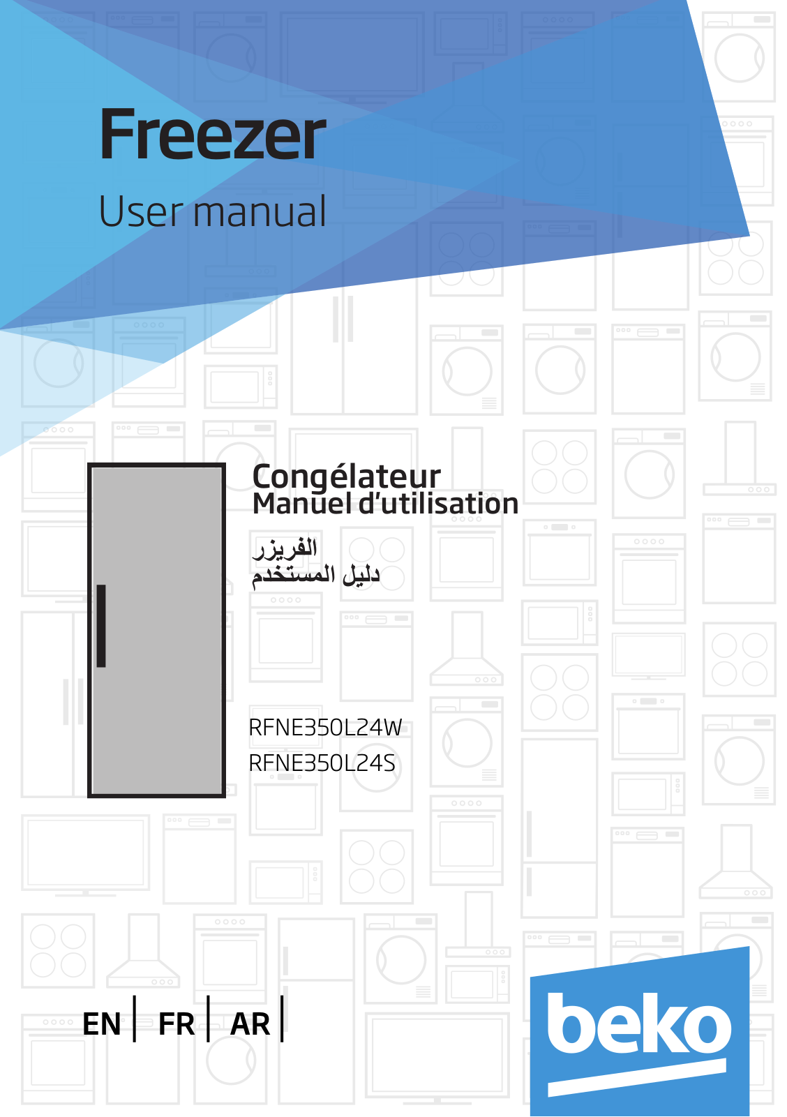 Beko RFNE350L24W, RFNE350L24S User manual