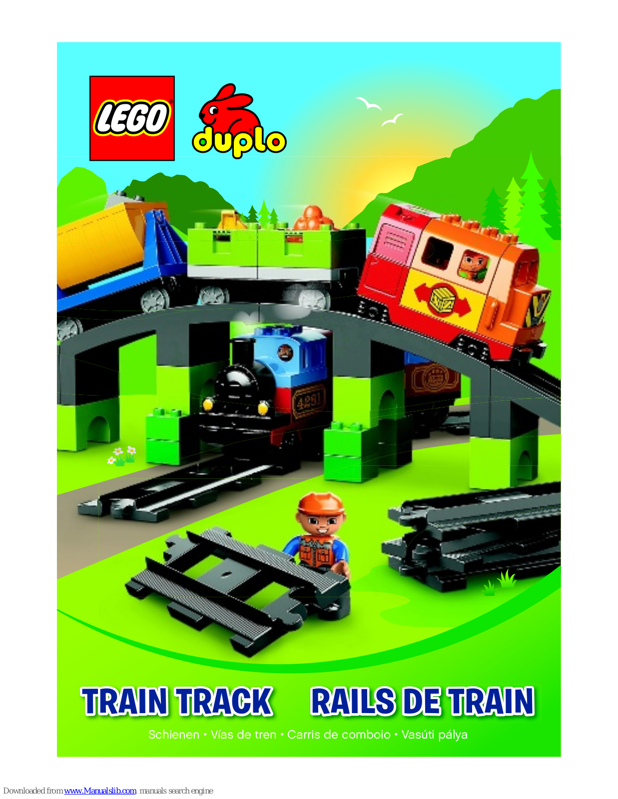 LEGO TRAIN TRACK, Duplo TRAIN TRACK Instructions Manual