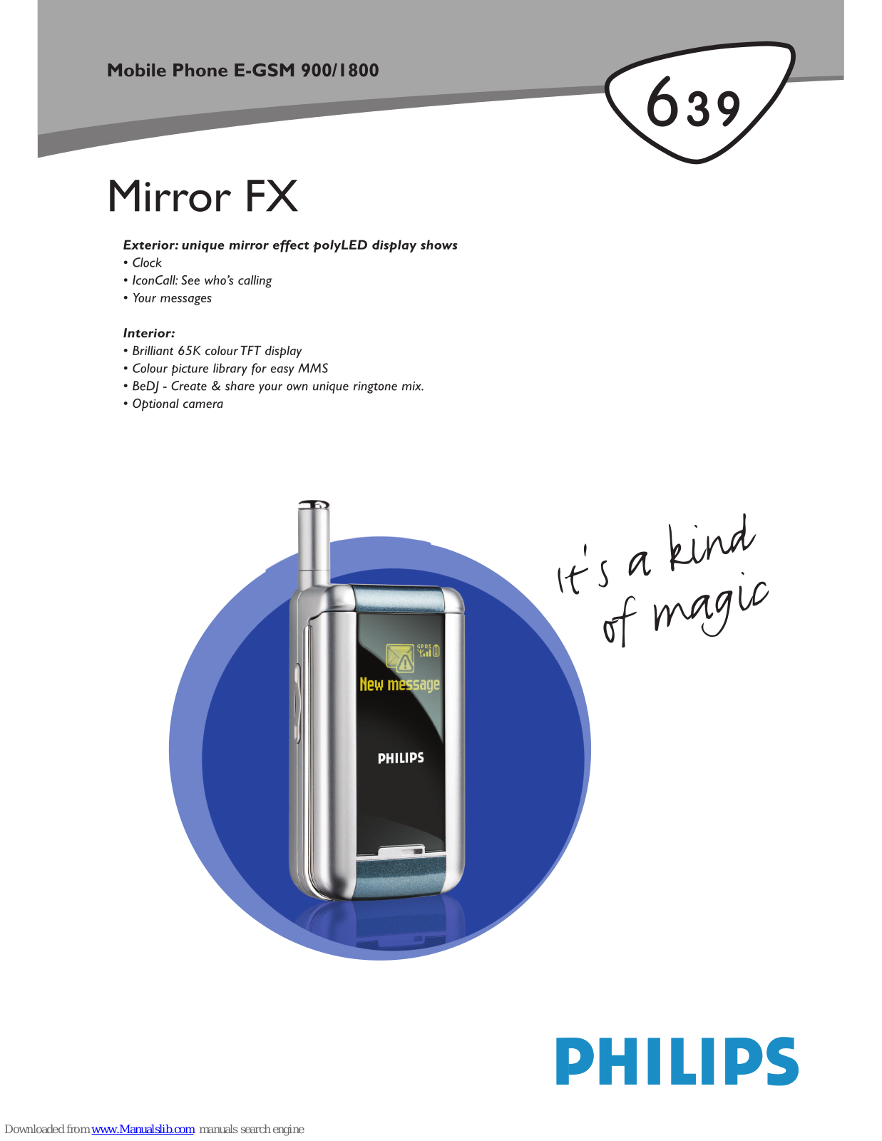 Philips Mirror FX 639, 639 Specifications