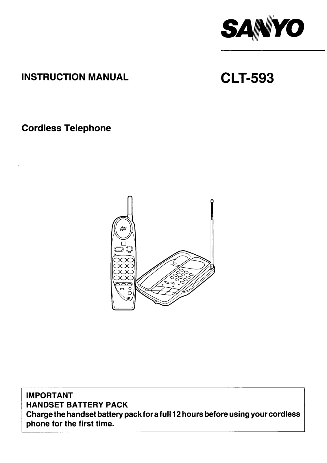 Sanyo CLT-593 Instruction Manual