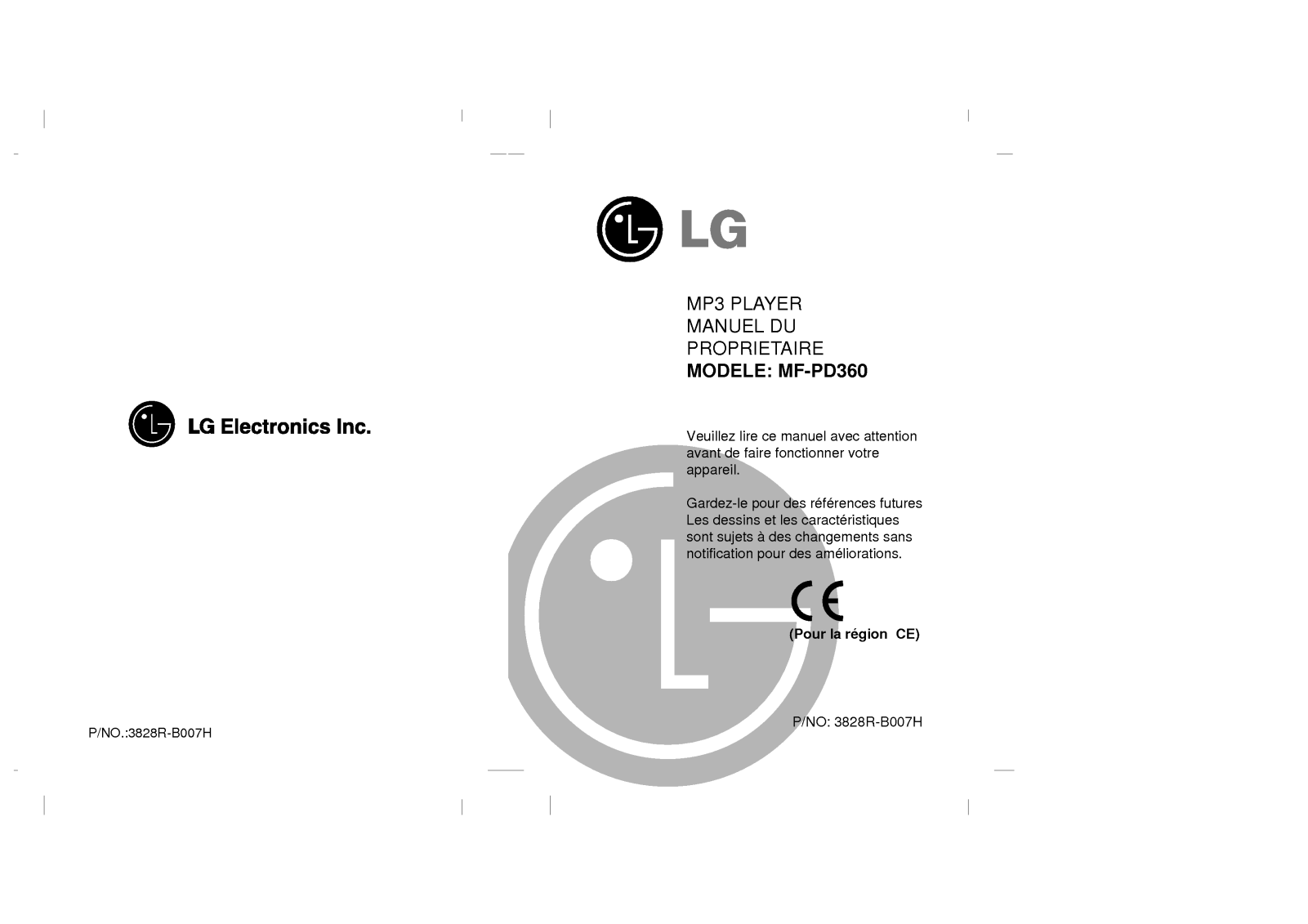 LG MF-PD360 User Manual