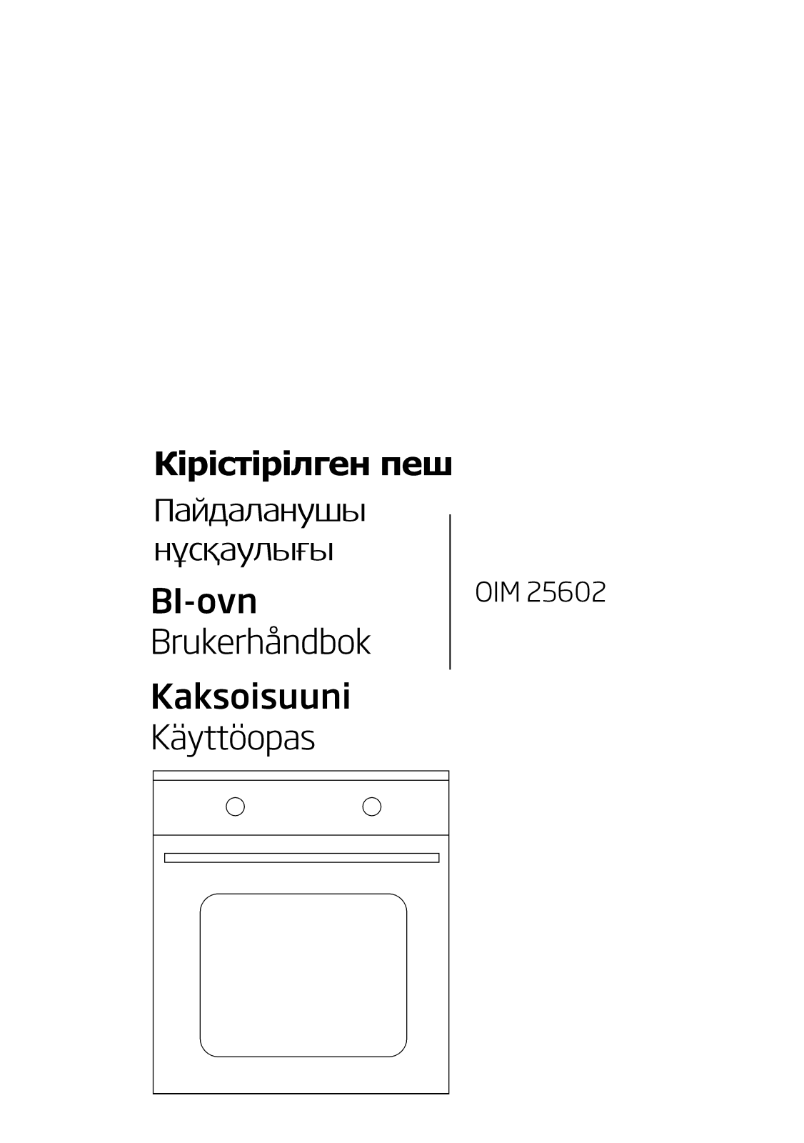 Beko OIM 25602 X User Manual