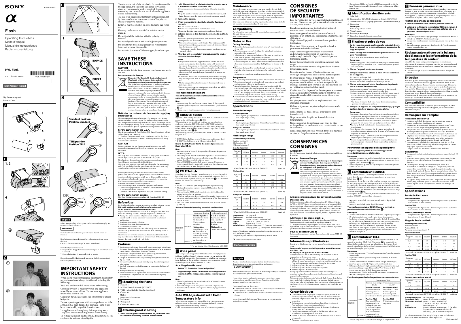 Sony HVL-F20S User Manual 2