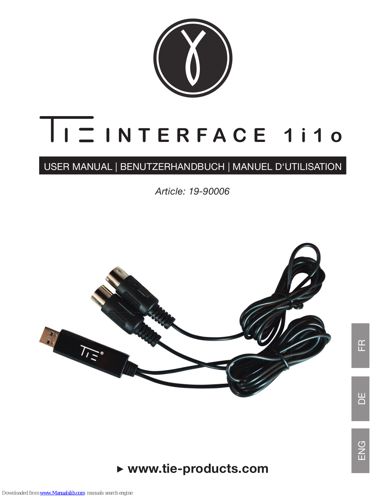 TIE MIDI 1i1o User Manual