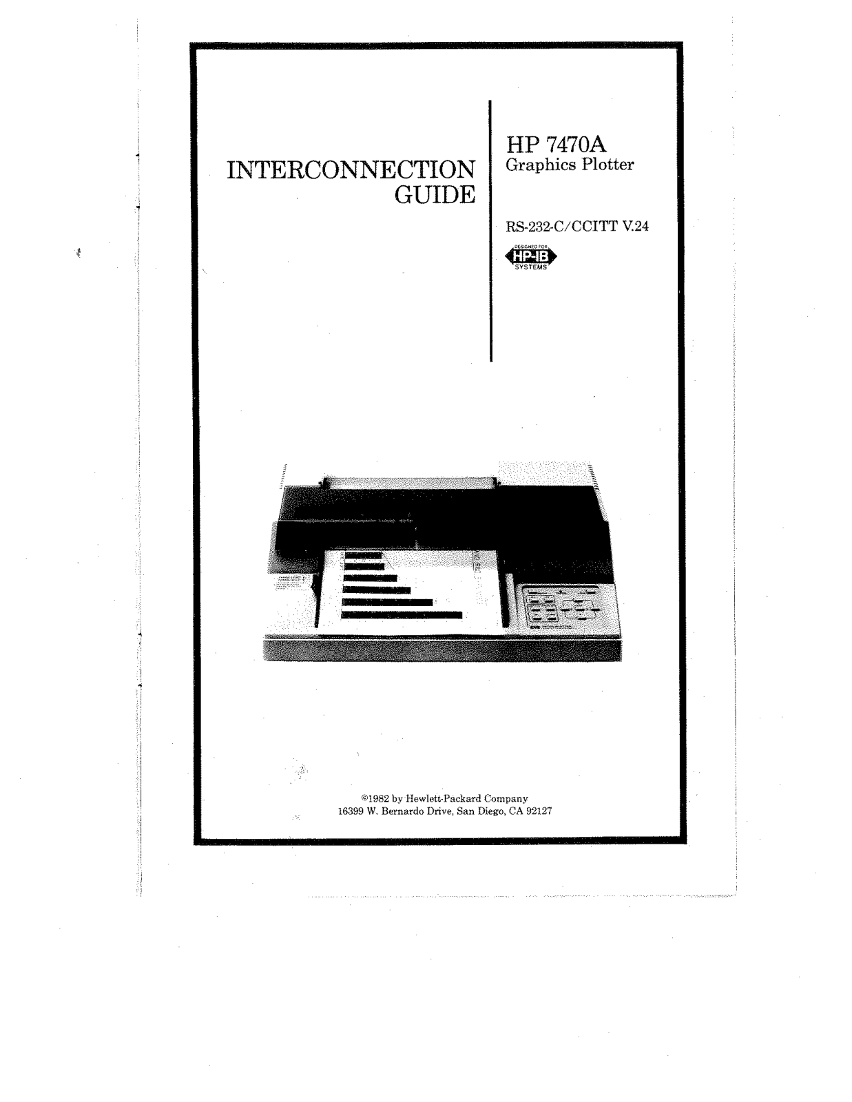 HP 7470A User Manual