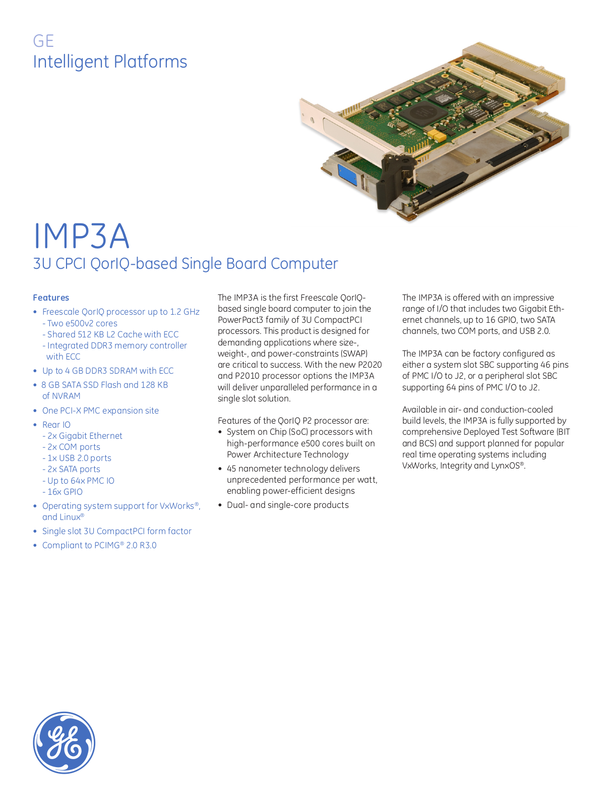 GE IMP3A Data Sheet