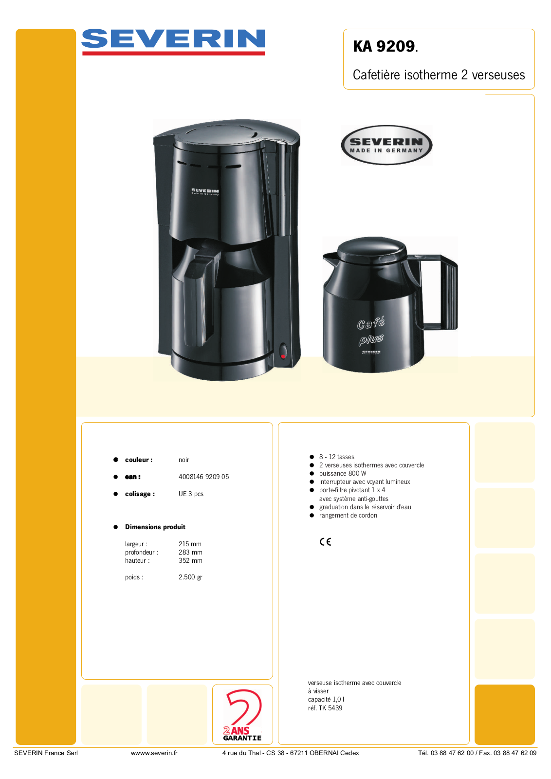 Severin KA 9209 User Manual