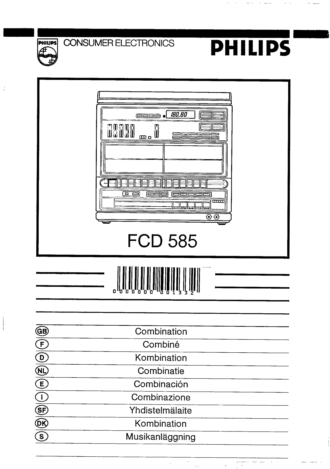 Philips FCD585 User Manual