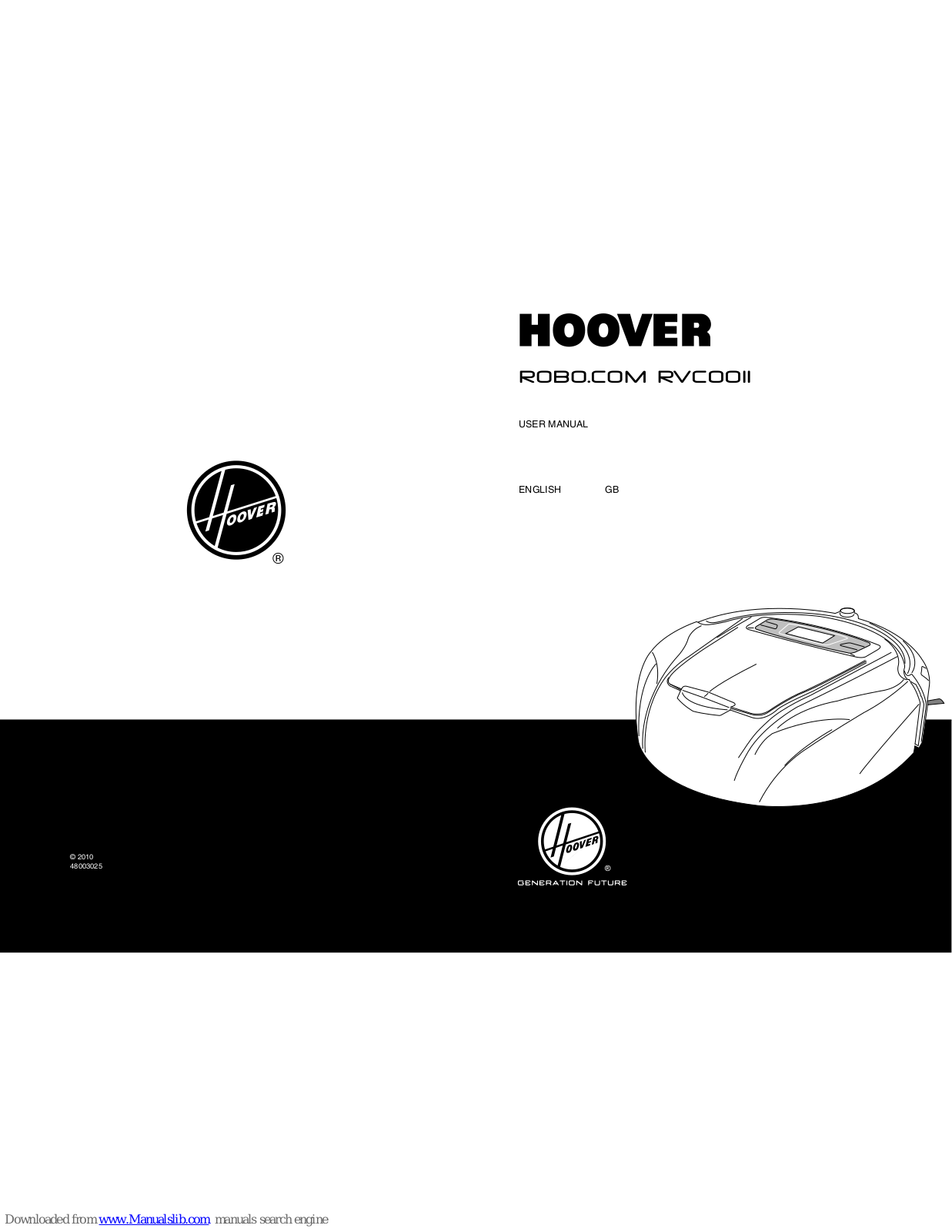 Hoover RVC0011 User Manual