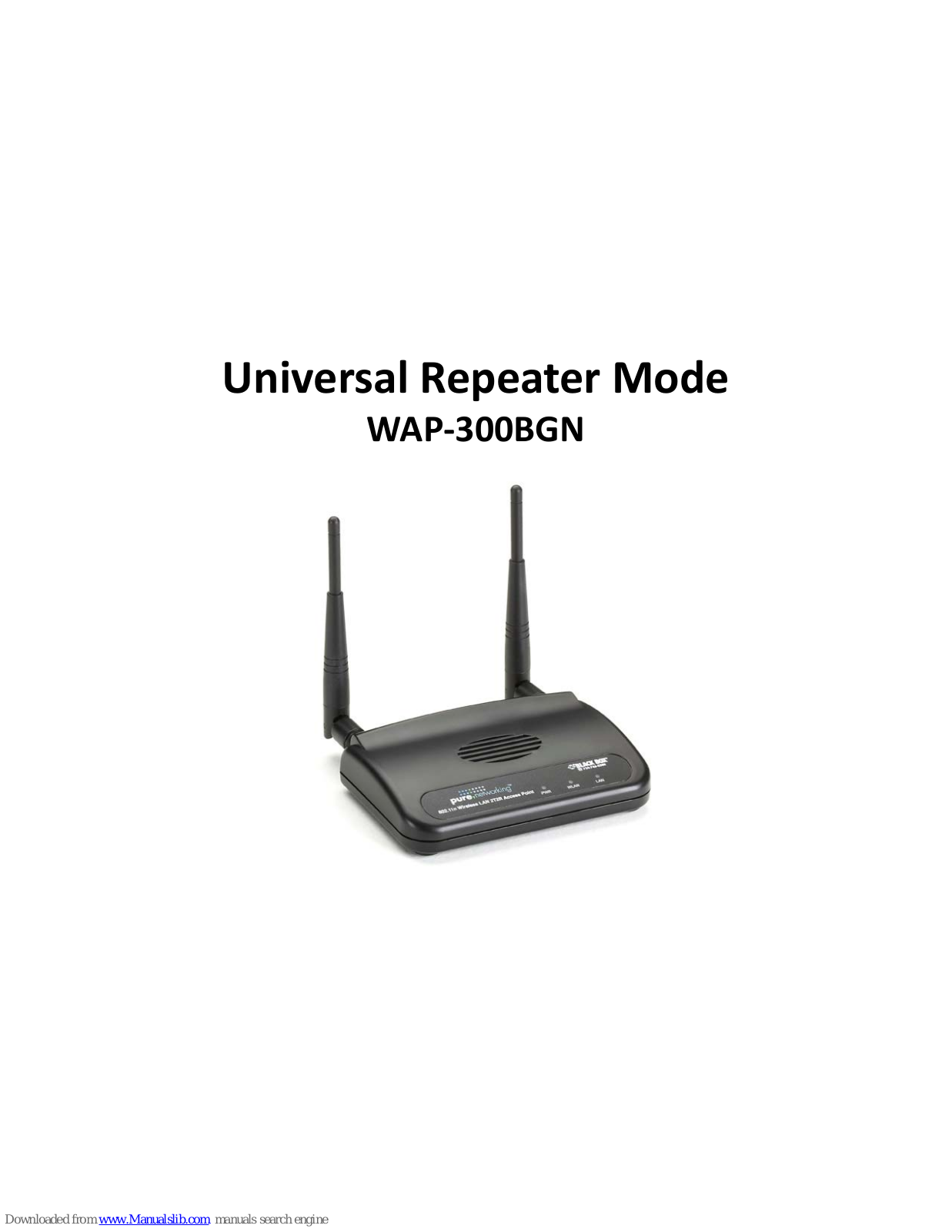 Black Box WAP ‐300BGN User Manual