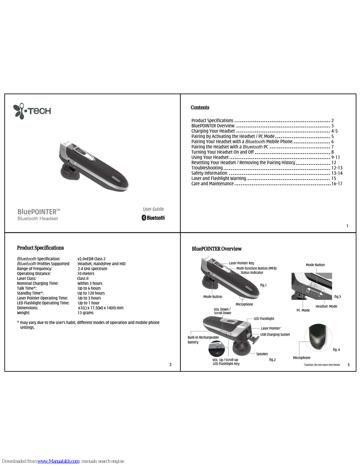 i. Tech Dynamic BluePointer User Manual