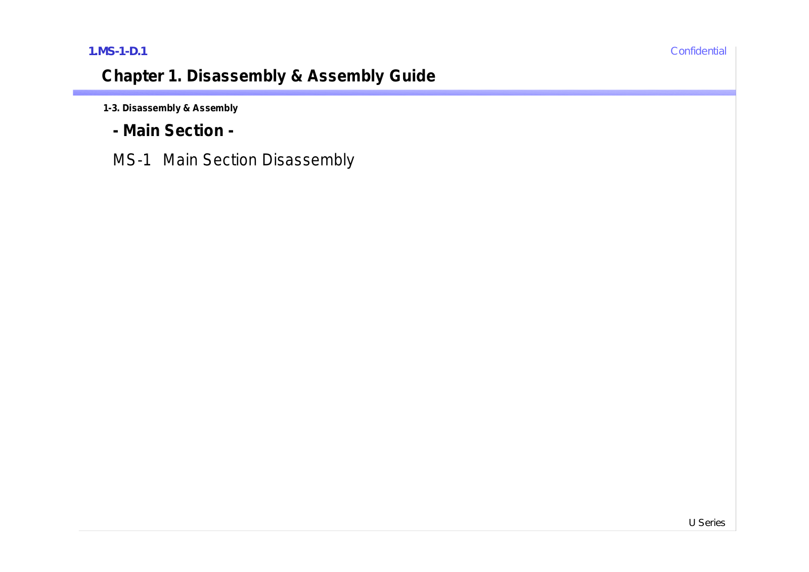 Sony vgn-u Service Manual