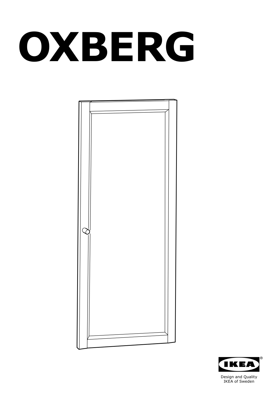 IKEA OXBERG User Manual