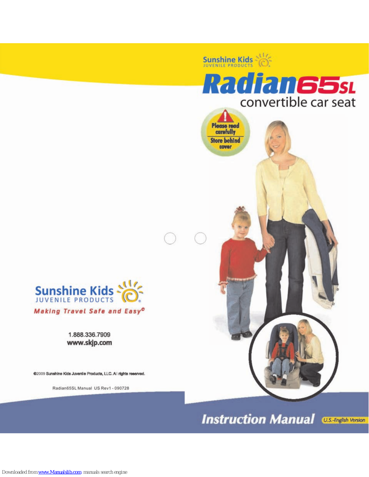 Sunshine Kids Radian65SL Instruction Manual