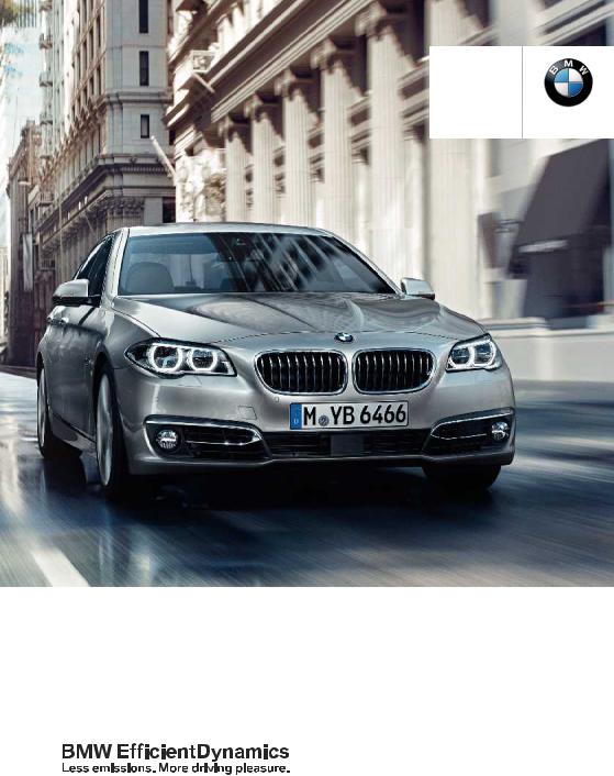 BMW 528i xDrive Sedan 2014, 550i xDrive Sedan 2014 Owner's Manual
