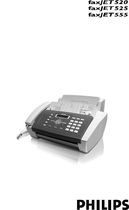 Philips faxjet520, faxjet525, faxjet555 User Manual